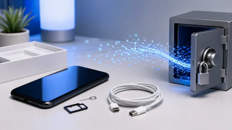 Securely erasing a used smartphone before selling or giving it away
