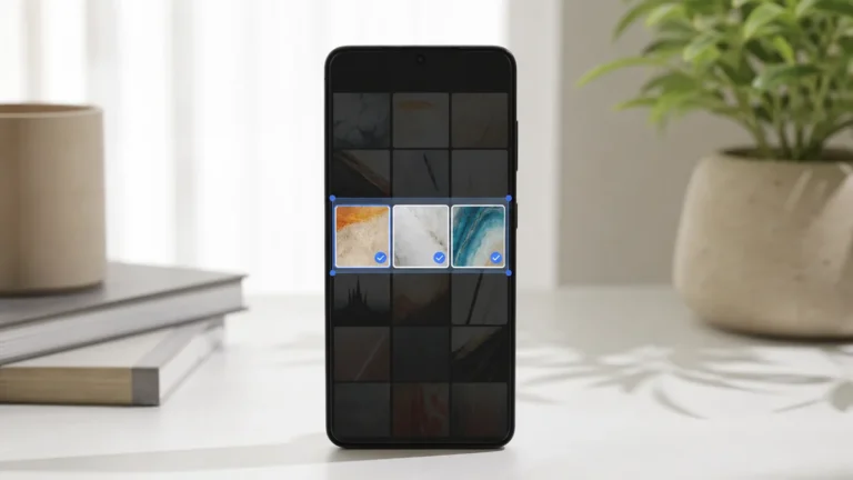 Only selected photos granted to an app in an Android gallery
