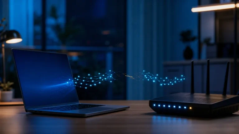 Kablosuz ağa bağlı görünen laptop ile bağlantısı kesintili modem