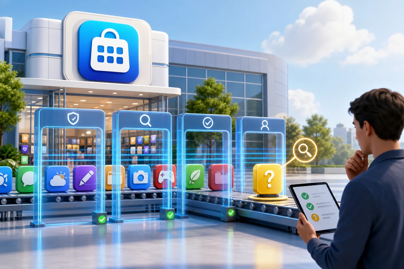 Digital app marketplace with multiple security review layers