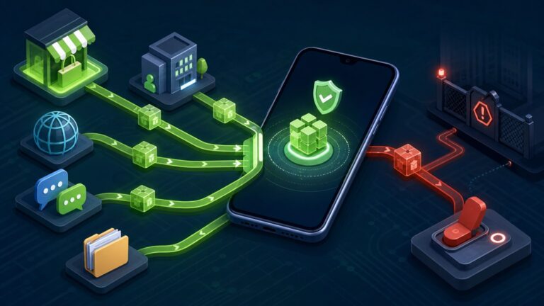 Original Android security illustration for: How to Detect Apps Installed from Unknown Sources