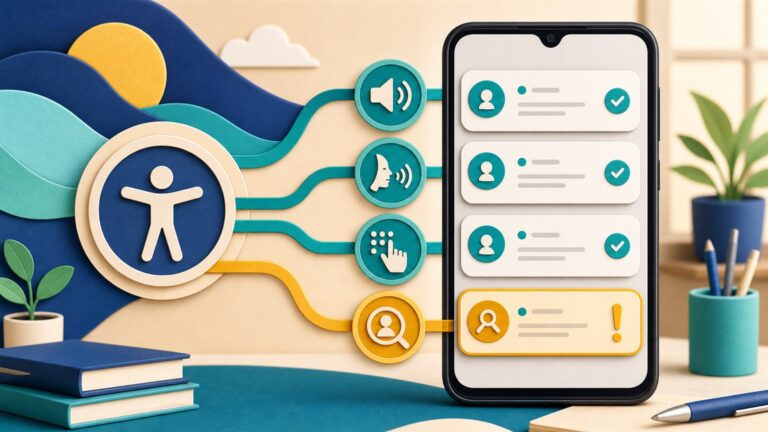 Original Android security illustration for: How to Find Apps Using Accessibility Services