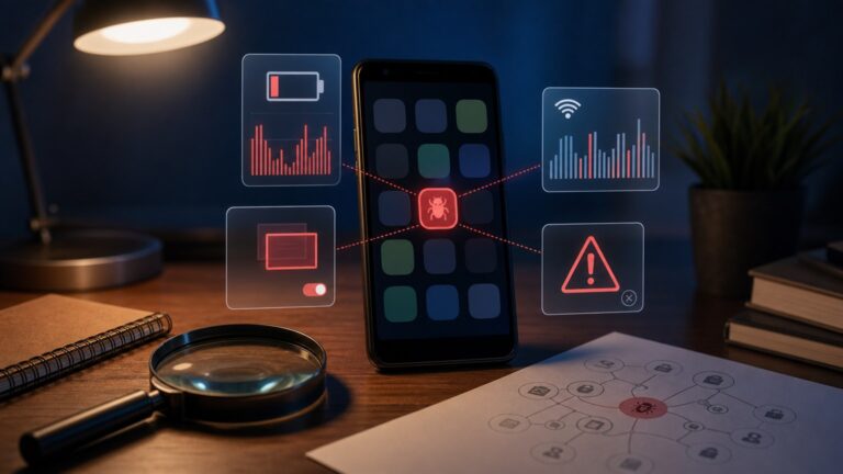 Original Android security illustration for: How to Identify Malware Apps on Android