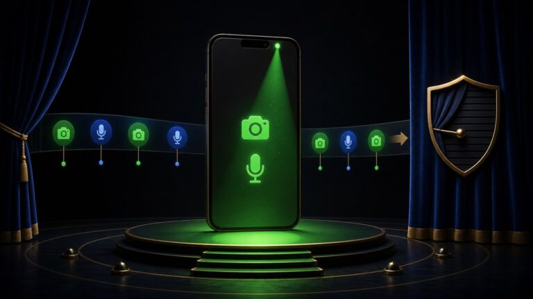 Kamera ve Mikrofona Erişen Android Uygulamaları Nasıl Kontrol Edilir? konusunu anlatan özgün Android güvenliği görseli