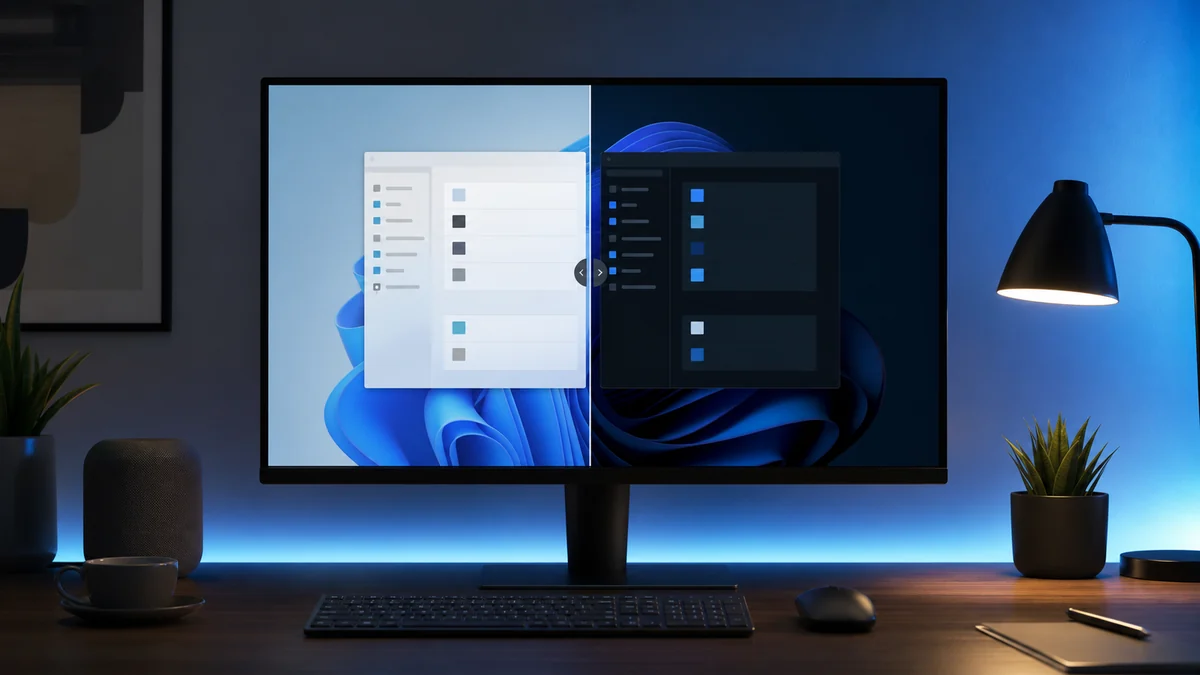 Koyu Arka Plan Temasına Geçin Windows