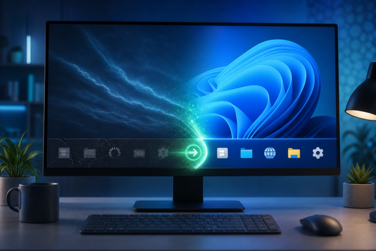 Çalışmayan Windows 11 görev çubuğunun yeniden etkinleştirilmesi